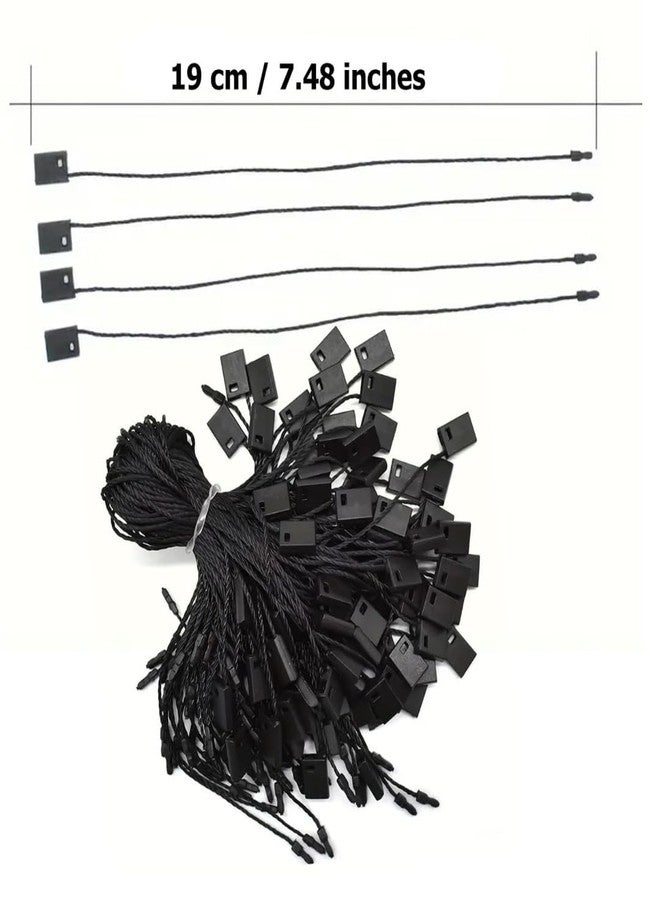 COPY LINE Hang Tag String Fasteners, Nylon Cord, 1000 Pieces, for Clothing and Price Tags (Black) - Image 2